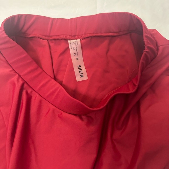 SHEIN Pink and Red Bikini Set with Ruffle Details - Picture 10 of 11